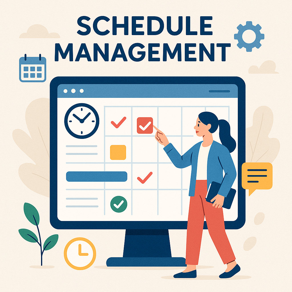 Video scheduling dashboard